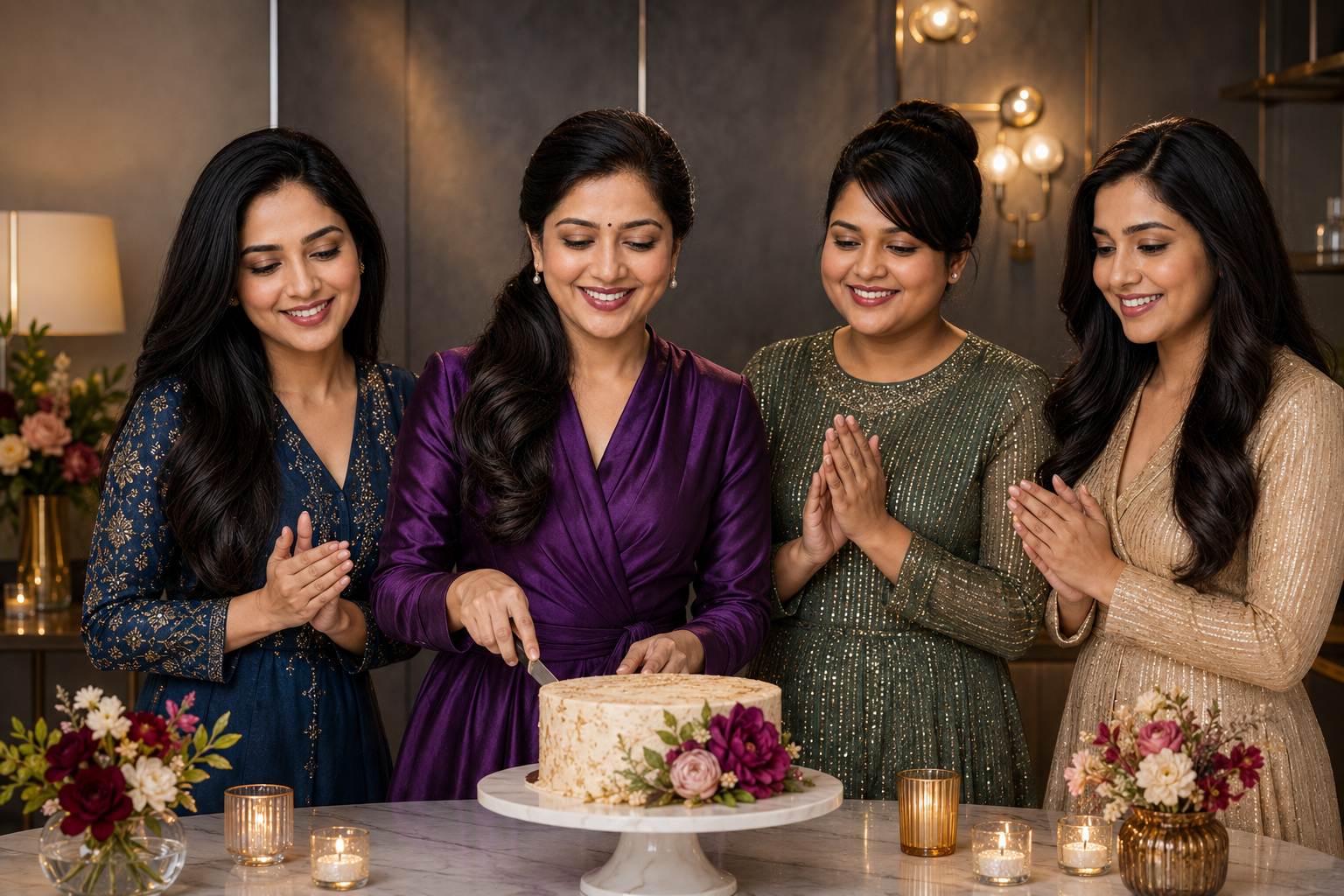 Aarohi Mehta celebrating with the quality team