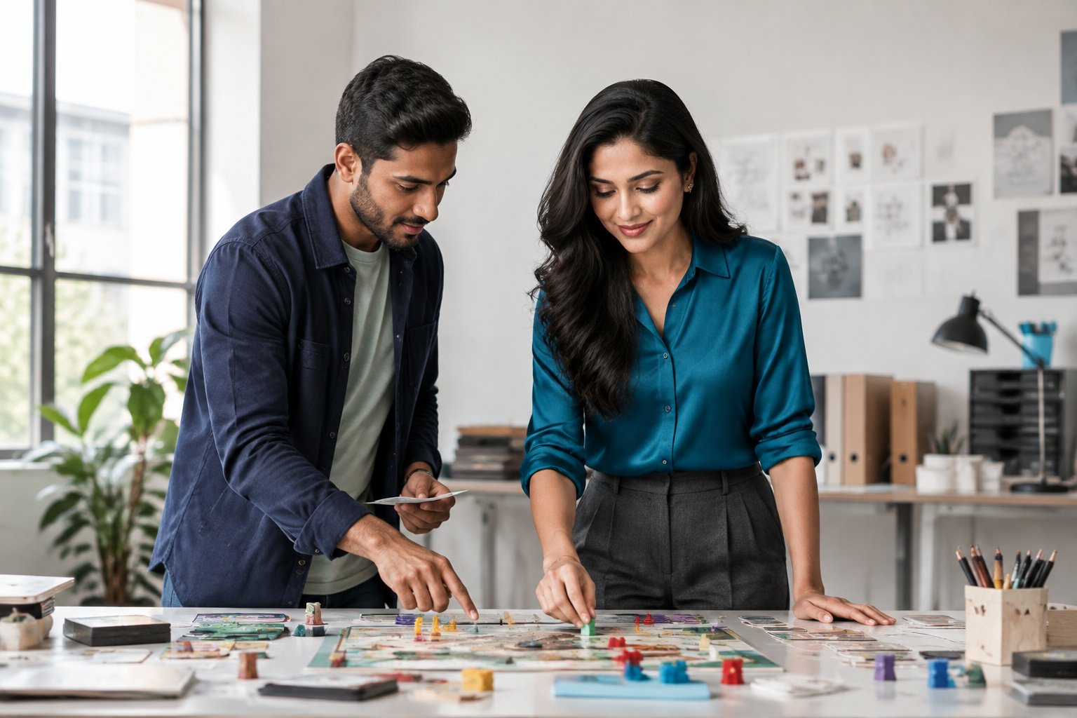 Prototype review at the design table